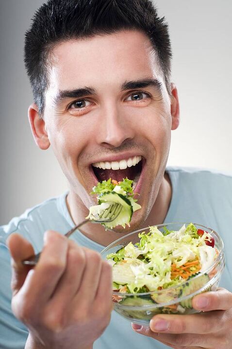 La nutrición saludable es la clave para una buena potencia masculina