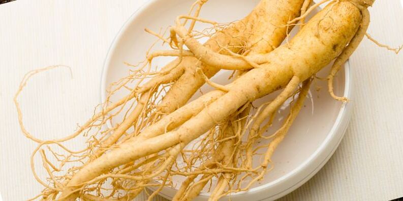 Ginseng para aumentar la potencia.
